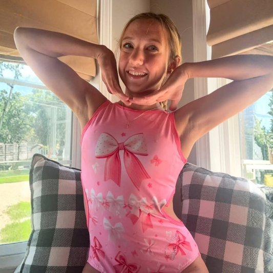 Pink Bow Magic Leotard