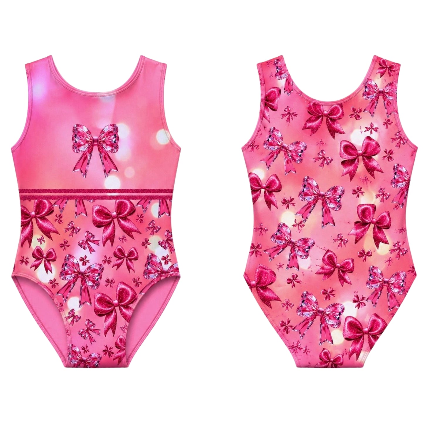 Pink Bows Leotard