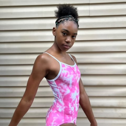 Pink Tie Dye Leotard