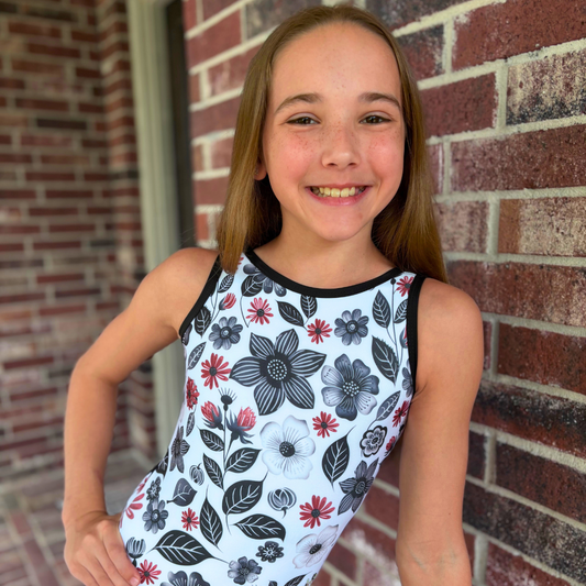 Pops of Ember Leotard