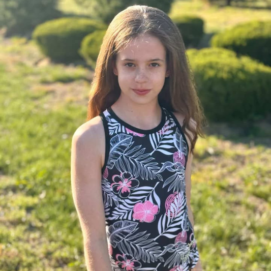 Pops of Pink Leotard