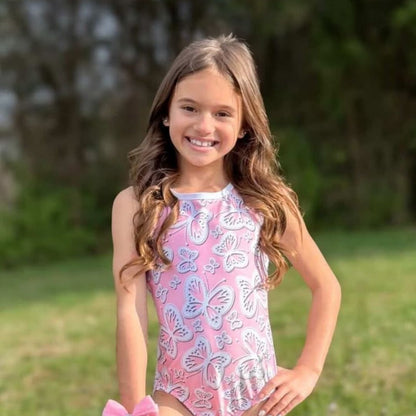 Pretty in Pink Butterflies Leotard