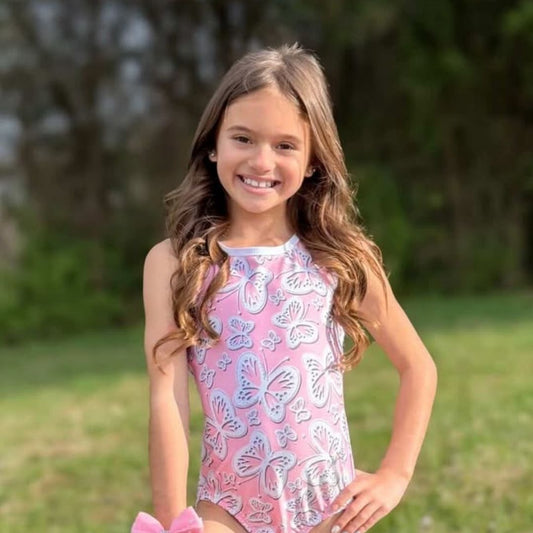 Pretty in Pink Butterflies Leotard