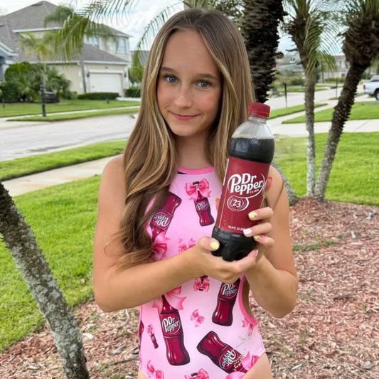 Pretty in Pink Dr Pepper Leotard