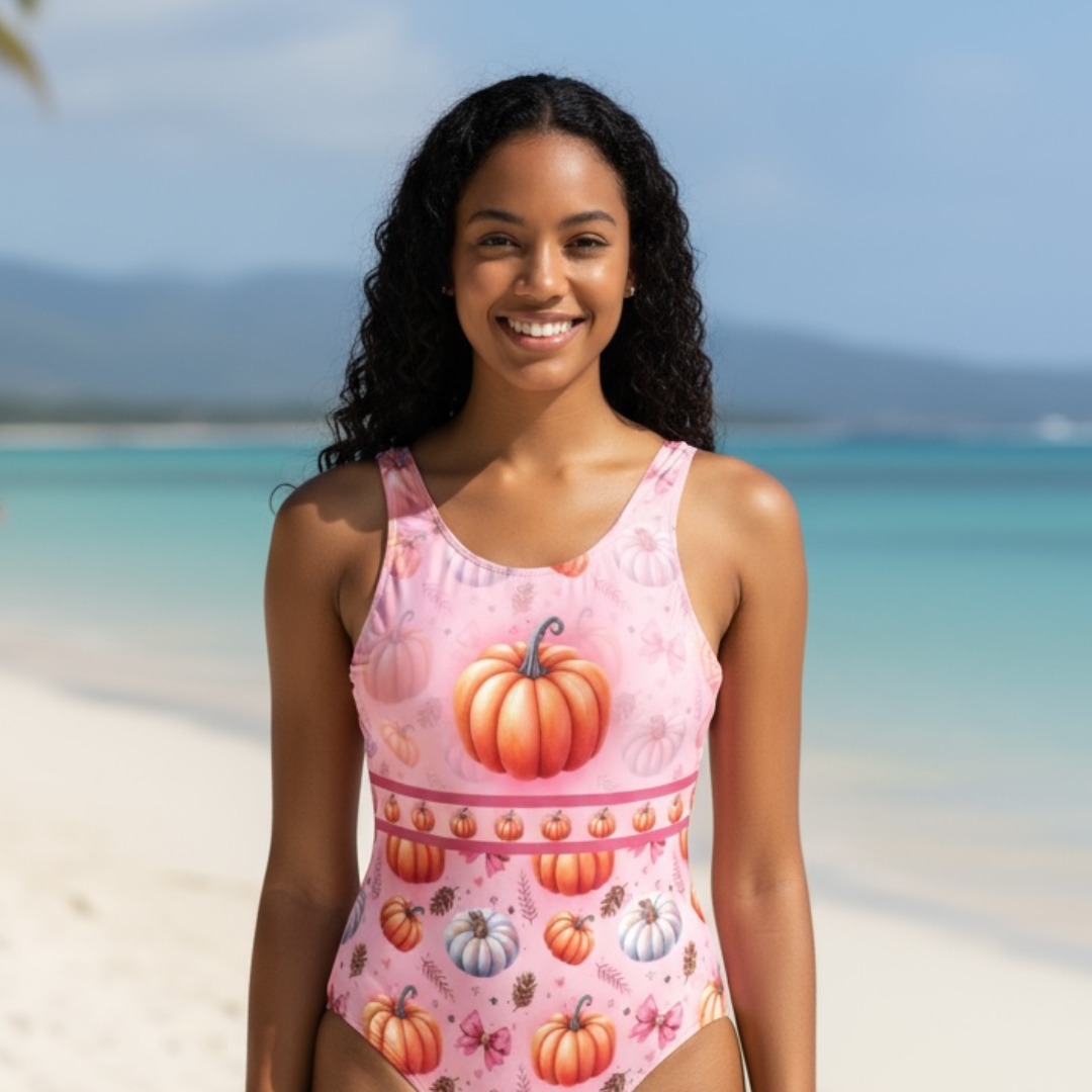 Pretty in Pink Pumpkins Leotard