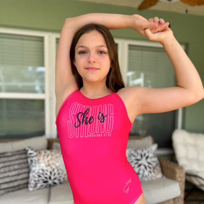 Proverbs Strong Leotard