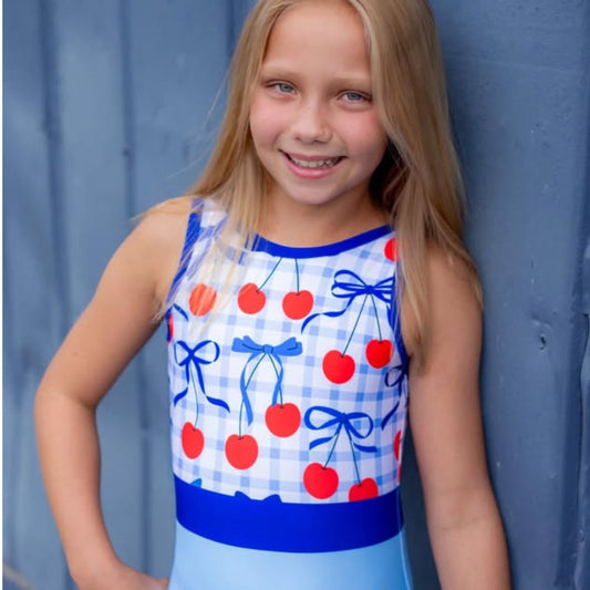 RWB Cherries Leotard
