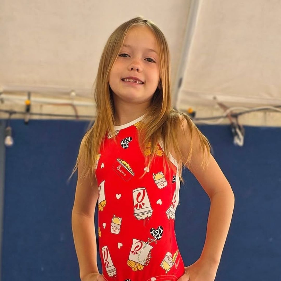 Red Chick-A Leotard