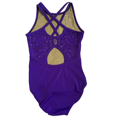 Royal Butterfly Flight Leotard *With Rhinestones*