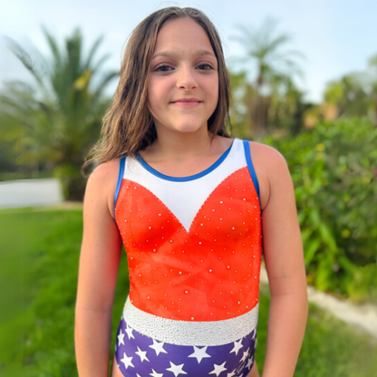 Star Spangled Banner Leotard *With Rhinestones*