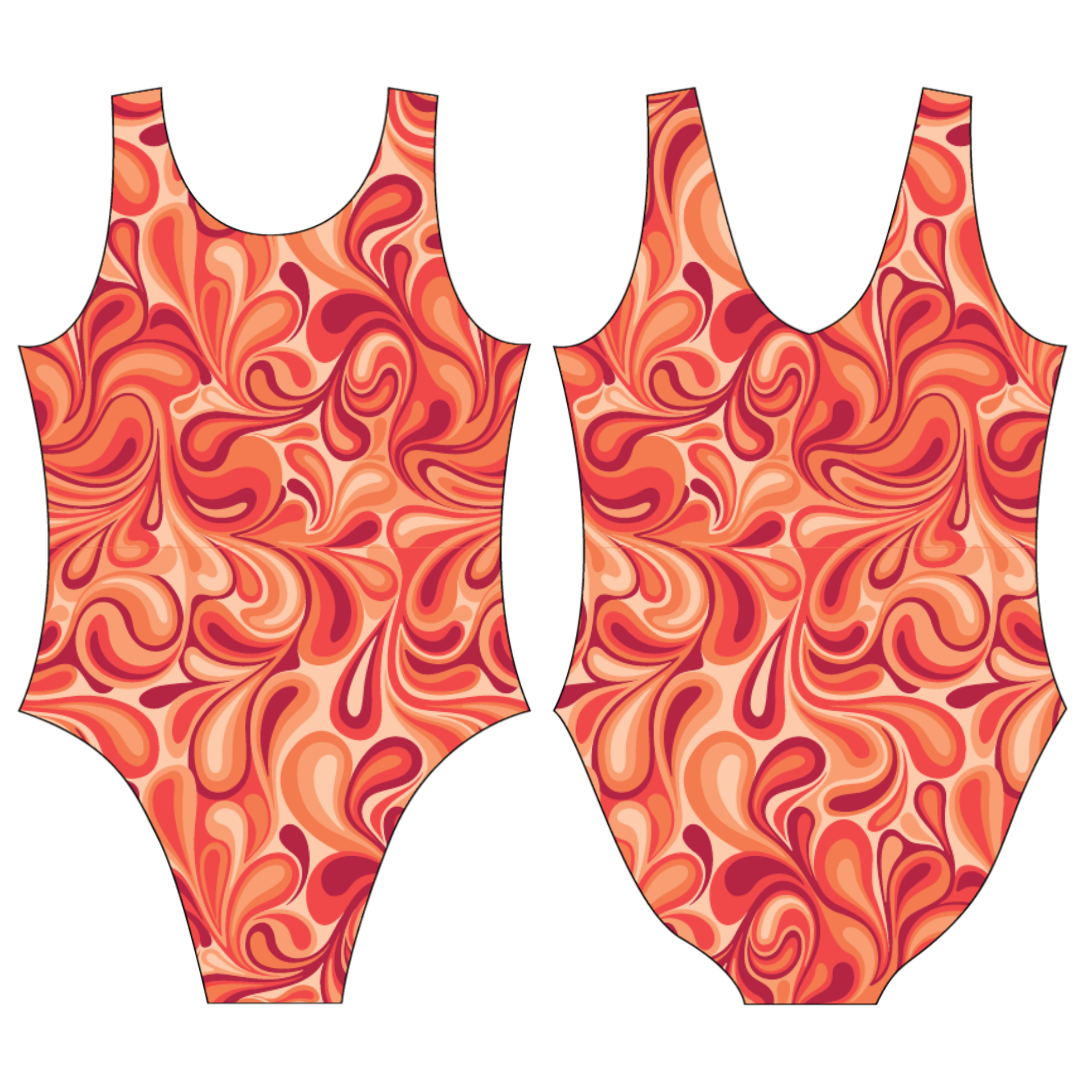 GROOVY ORANGE LEOTARD